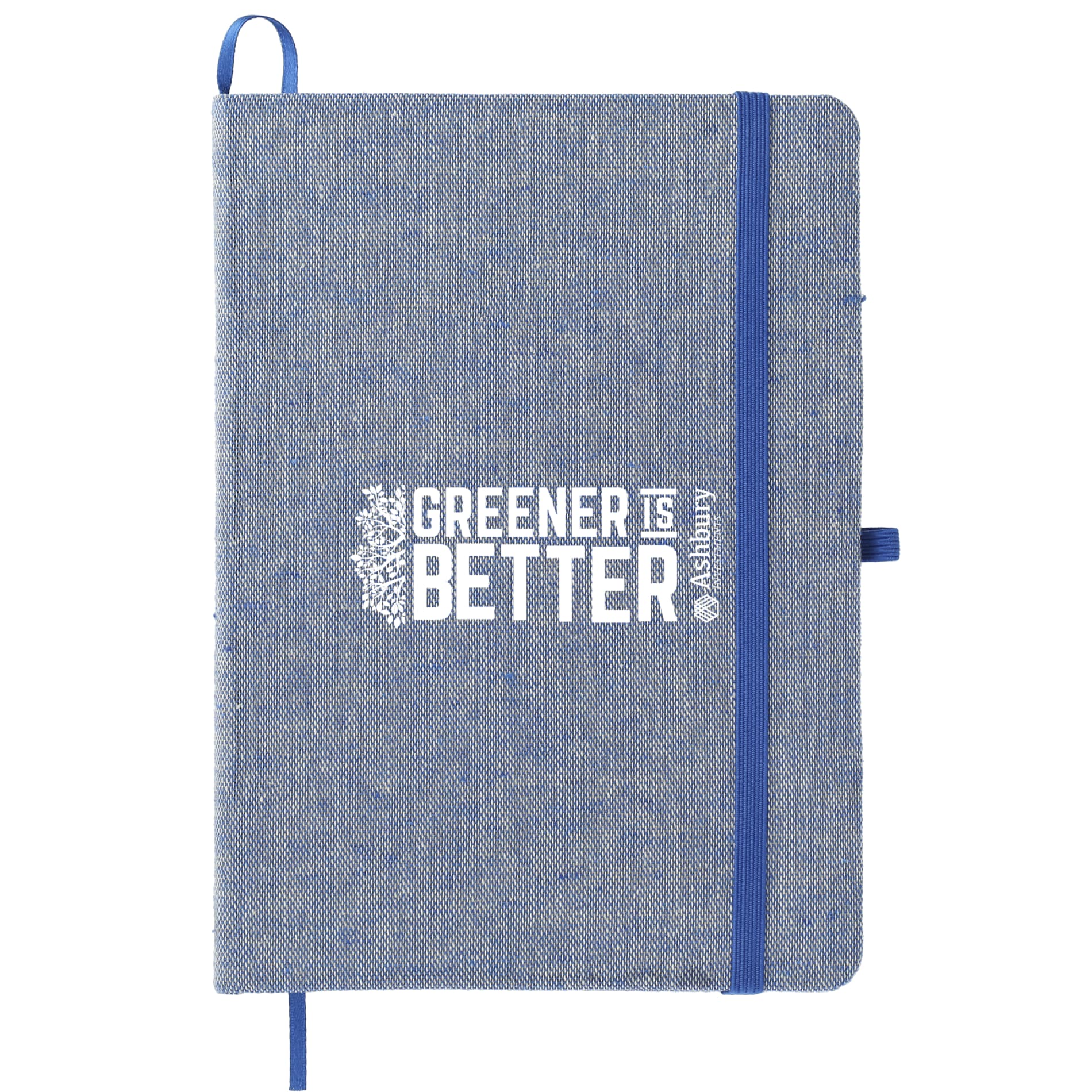 5" x 7" FSC® Mix Recycled Cotton Bound Notebook - Etchified - GearOne - SM-3556BL