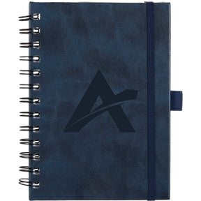 5” x 7” FSC® Recycled Morano Spiral Journal - Etchified - PCNA (Leed's/Bullet/Trimark) - 2900-58NY