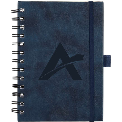 5” x 7” FSC® Recycled Morano Spiral Journal - Etchified - PCNA (Leed's/Bullet/Trimark) - 2900-58NY