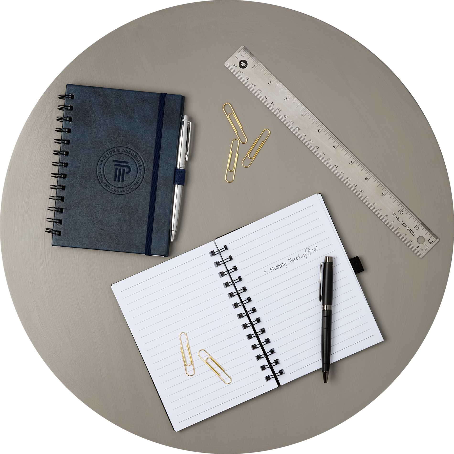 5” x 7” FSC® Recycled Morano Spiral Journal - Etchified - PCNA (Leed's/Bullet/Trimark) - 2900-58NY