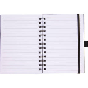 5” x 7” FSC® Recycled Morano Spiral Journal - Etchified - PCNA (Leed's/Bullet/Trimark) - 2900-58NY