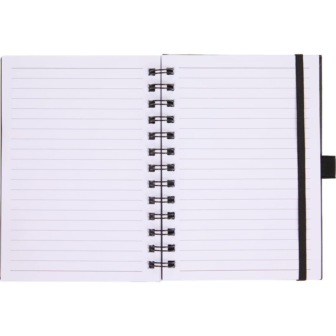 5” x 7” FSC® Recycled Morano Spiral Journal - Etchified - PCNA (Leed's/Bullet/Trimark) - 2900-58NY