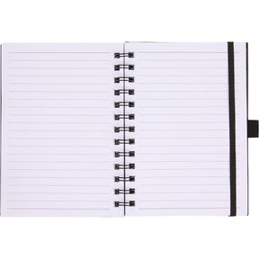 5” x 7” FSC® Recycled Morano Spiral Journal - Etchified - PCNA (Leed's/Bullet/Trimark) - 2900-58NY