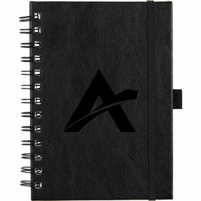 5” x 7” FSC® Recycled Morano Spiral Journal - Etchified - PCNA (Leed's/Bullet/Trimark) - 2900-58NY