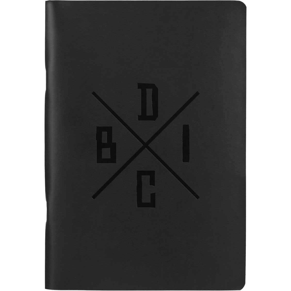 5.5” x 8” FSC ® Recycled Mano Slim Meeting Journal - Etchified - Etchified - 2900-61BK
