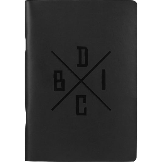5.5” x 8” FSC ® Recycled Mano Slim Meeting Journal - Etchified - Etchified - 2900-61BK