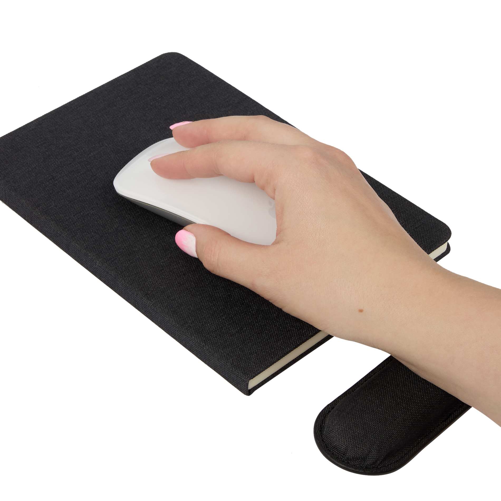 5.5" x 8.5" FSC® Recycled Mouse Pad Bound Notebook - Etchified - Etchified - SM-5320GY