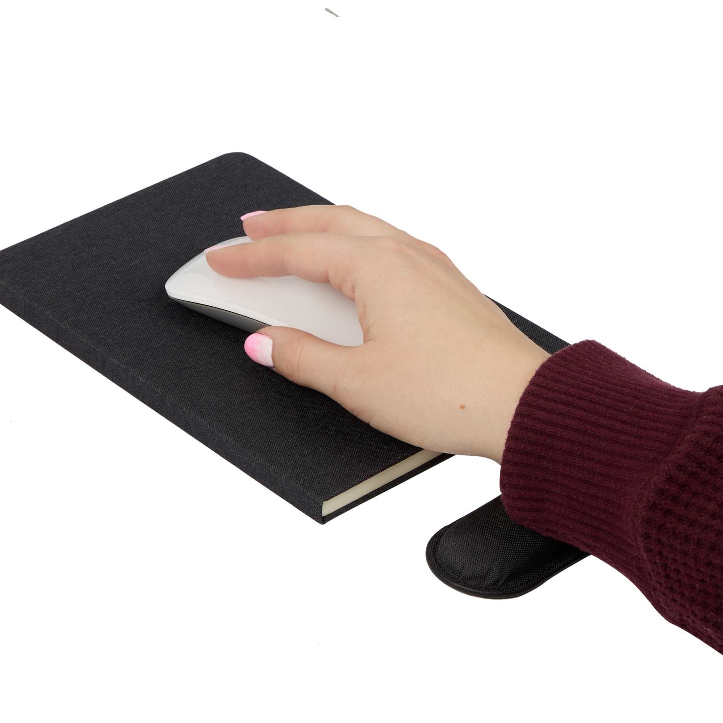 5.5" x 8.5" FSC® Recycled Mouse Pad Bound Notebook - Etchified - Etchified - SM-5320GY