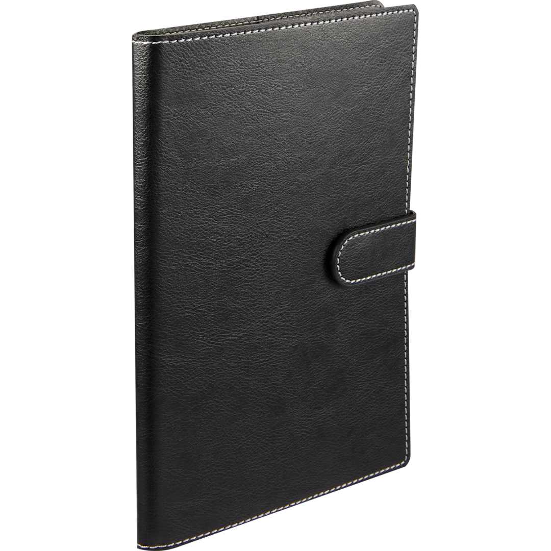 5.5" x 8.5" Recycled Refillable Journal - Etchified - PCNA (Leed's/Bullet/Trimark) - SM-5316BK