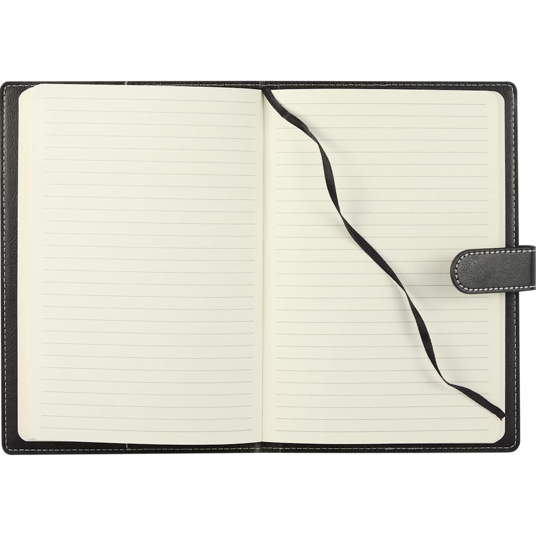 5.5" x 8.5" Recycled Refillable Journal - Etchified - PCNA (Leed's/Bullet/Trimark) - SM-5316BK