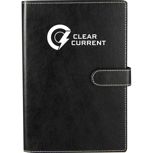 5.5" x 8.5" Recycled Refillable Journal - Etchified - PCNA (Leed's/Bullet/Trimark) - SM-5316BK