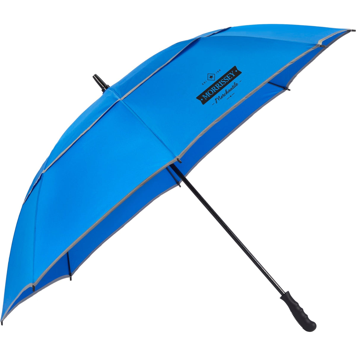 62" RPET Golf Umbrella w/ Reflective Trim - Etchified - GearOne - 5050-09RYL