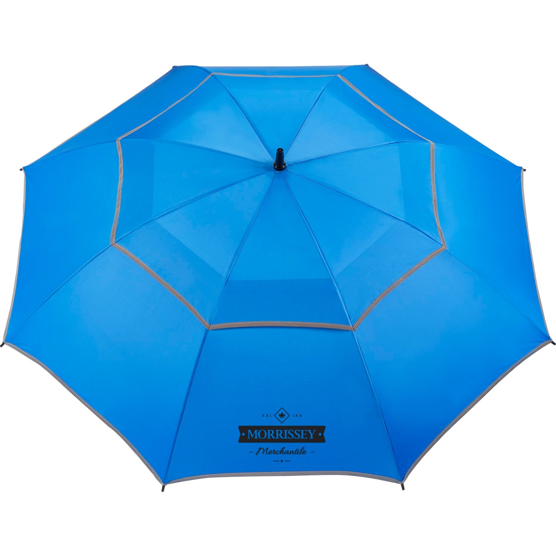 62" RPET Golf Umbrella w/ Reflective Trim - Etchified - GearOne - 5050-09RYL