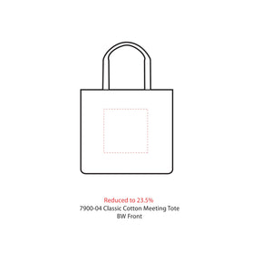 6oz Classic Cotton Canvas Meeting Tote - Etchified - Etchified - 7900-04NAT