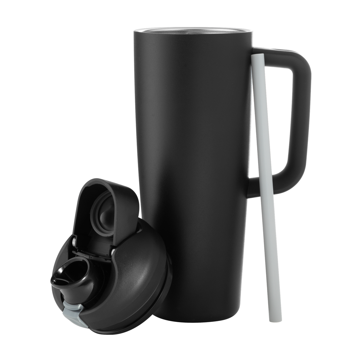 very very dark 30 oz owala freesip tumbler plain