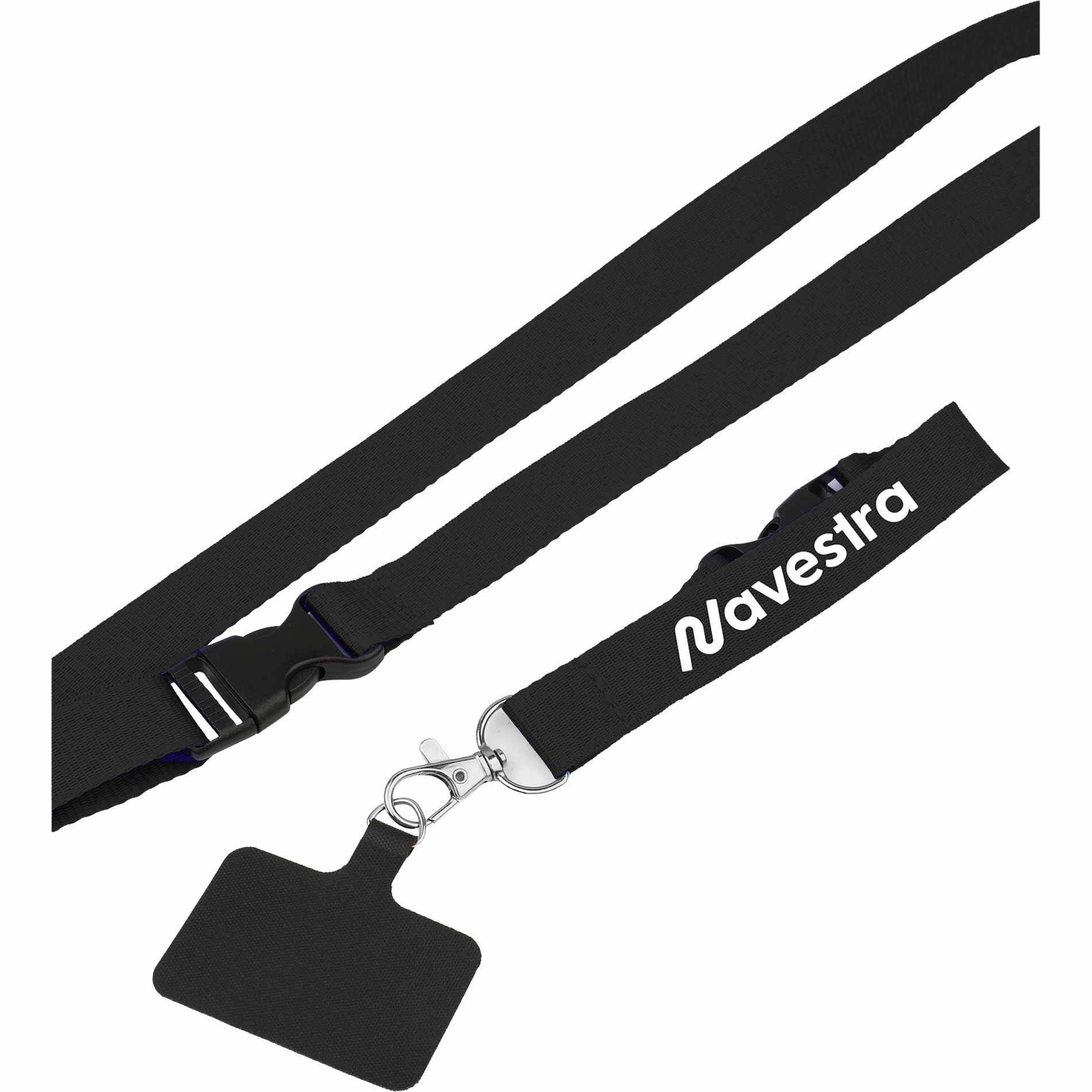 Adjustable Recycled Phone Lanyard - Etchified - Etchified - SM-2468BK