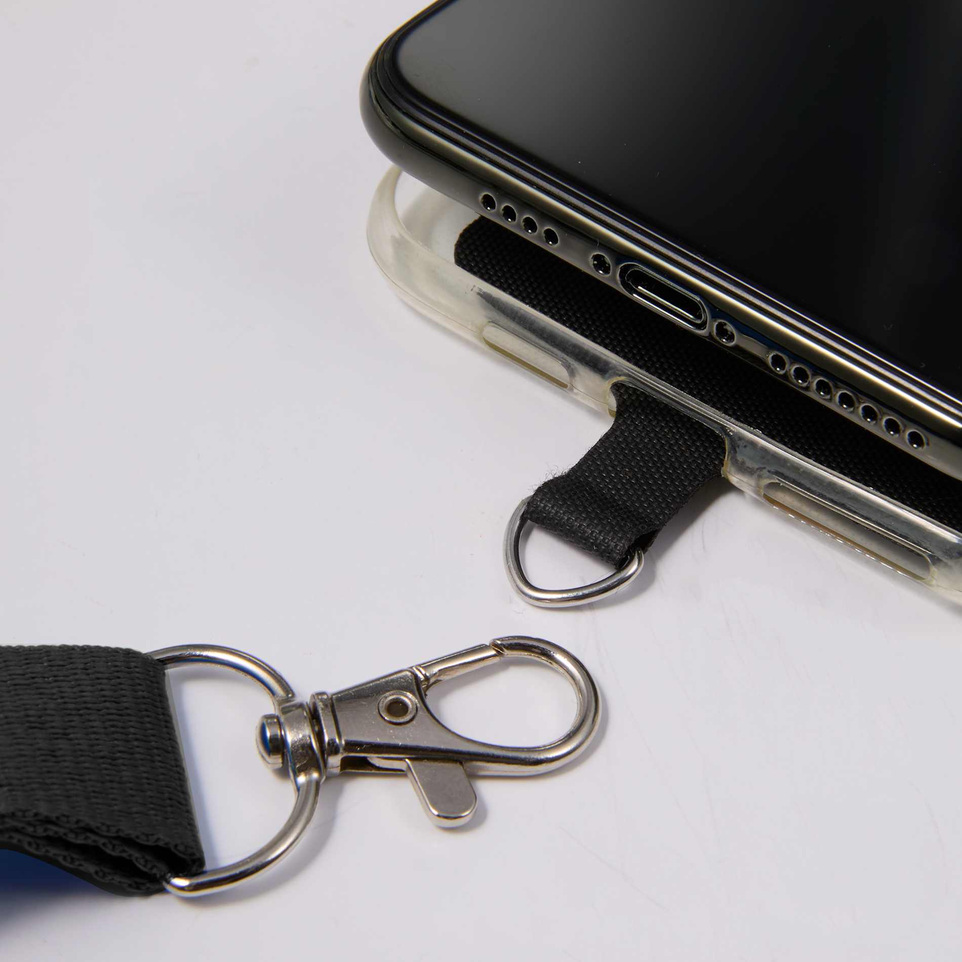 Adjustable Recycled Phone Lanyard - Etchified - Etchified - SM-2468BK