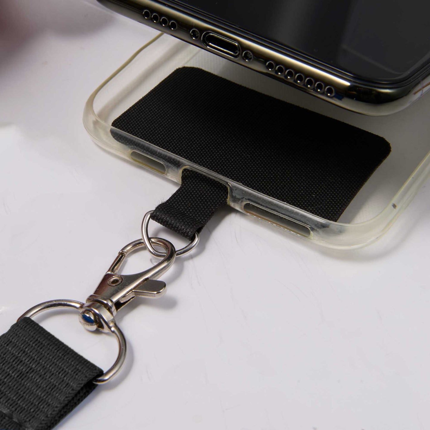 Adjustable Recycled Phone Lanyard - Etchified - Etchified - SM-2468BK