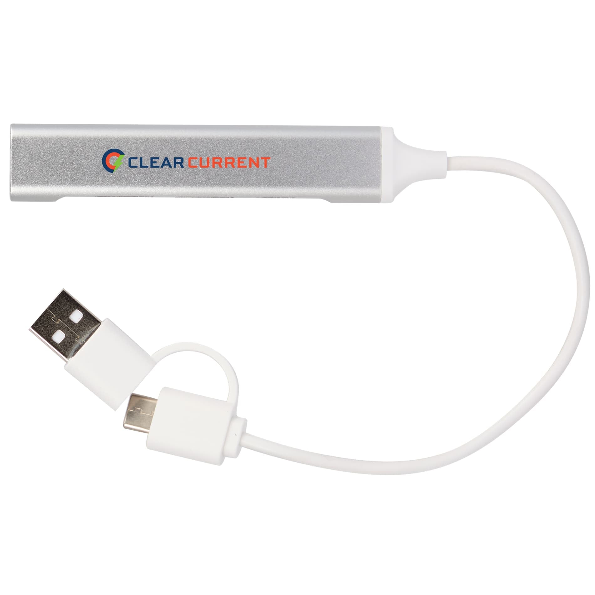 Aluminum 4 - Port USB - A and C Hub - Etchified - Etchified - 7143-76SL