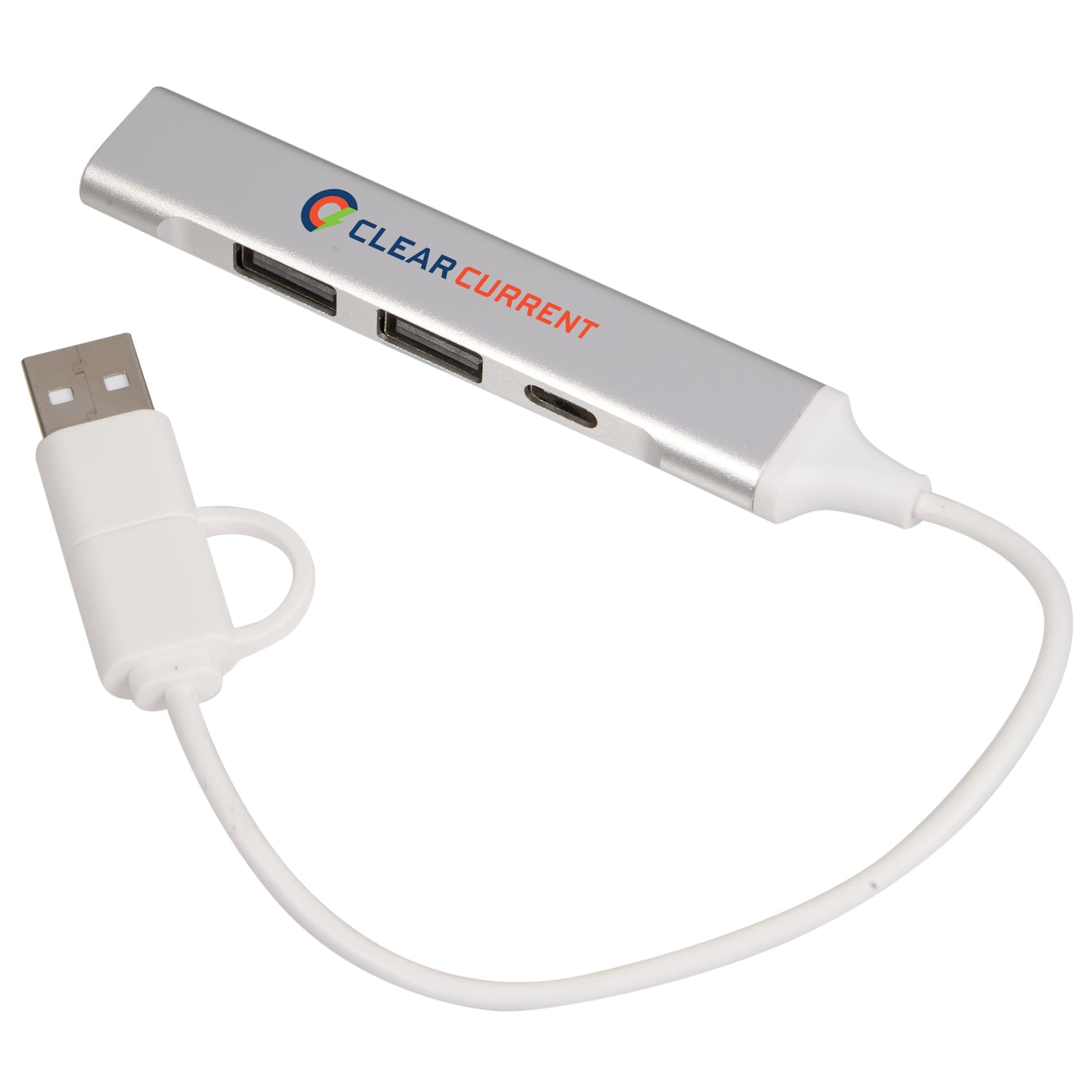 Aluminum 4 - Port USB - A and C Hub - Etchified - Etchified - 7143-76SL