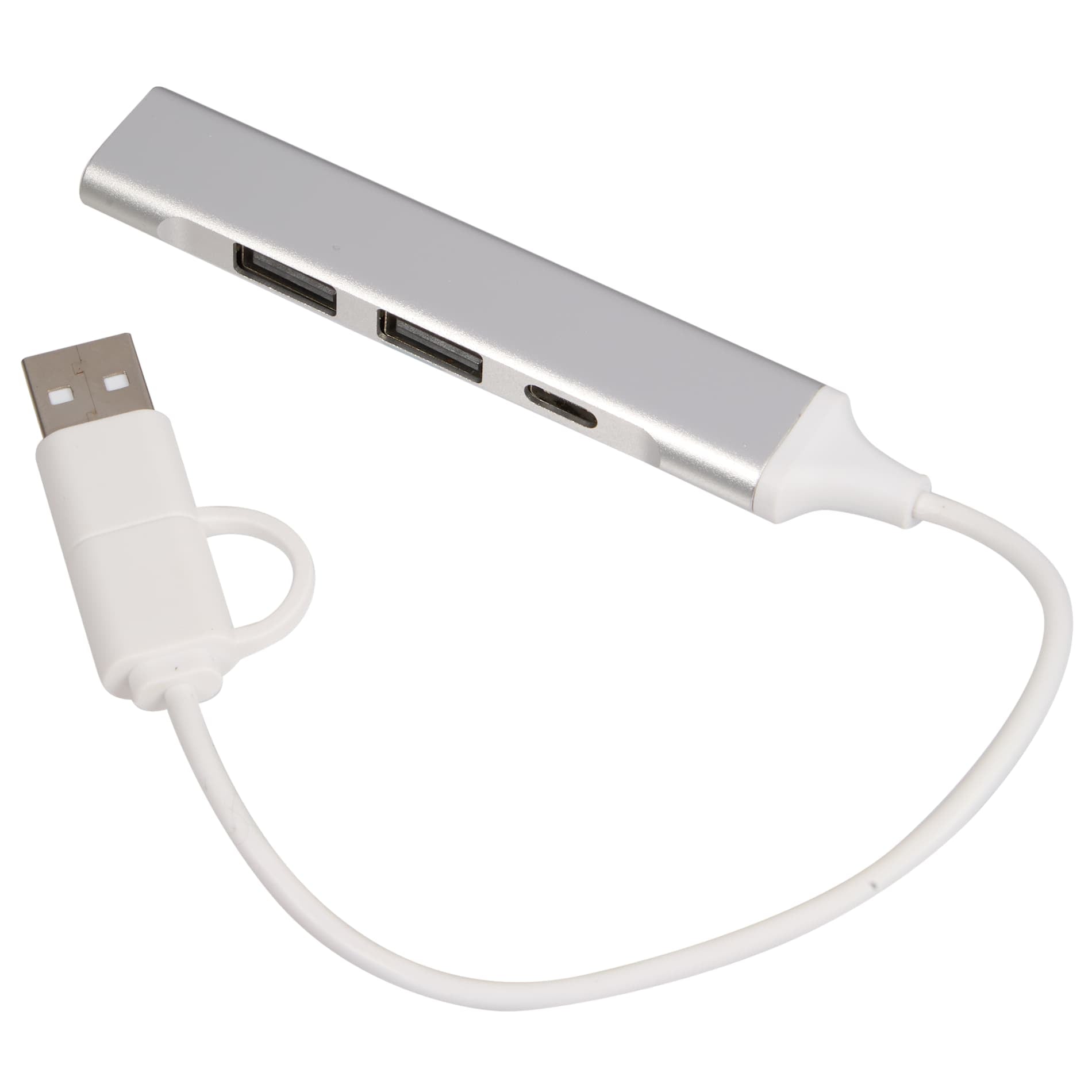 Aluminum 4 - Port USB - A and C Hub - Etchified - Etchified - 7143-76SL