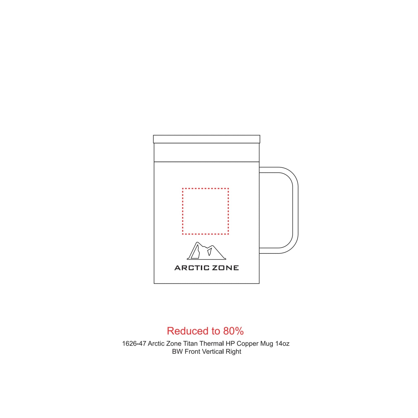 Arctic Zone® Titan Thermal HP® Mug 14oz - Etchified - Etchified - 1626-47NY