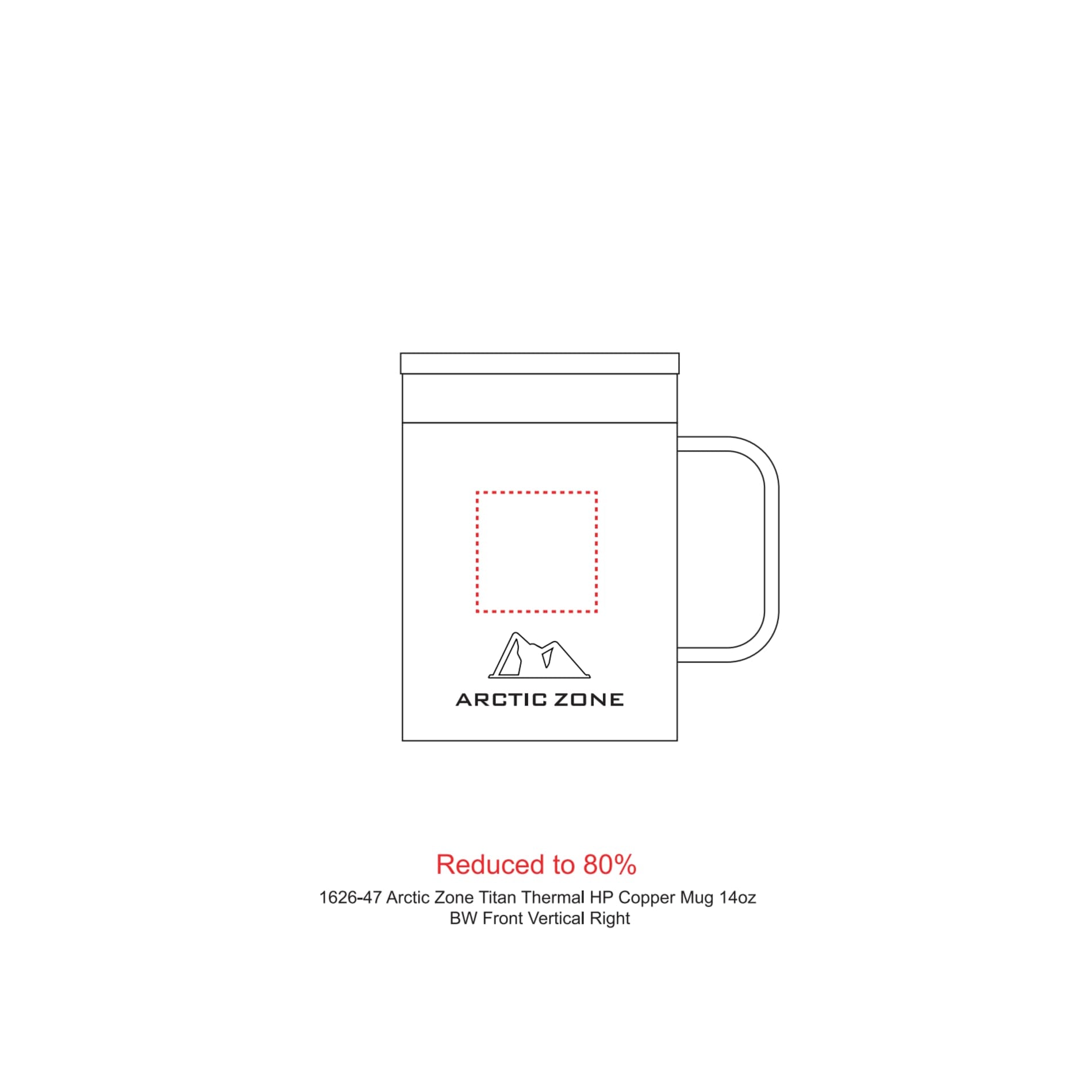 Arctic Zone® Titan Thermal HP® Mug 14oz - Etchified - Etchified - 1626-47NY