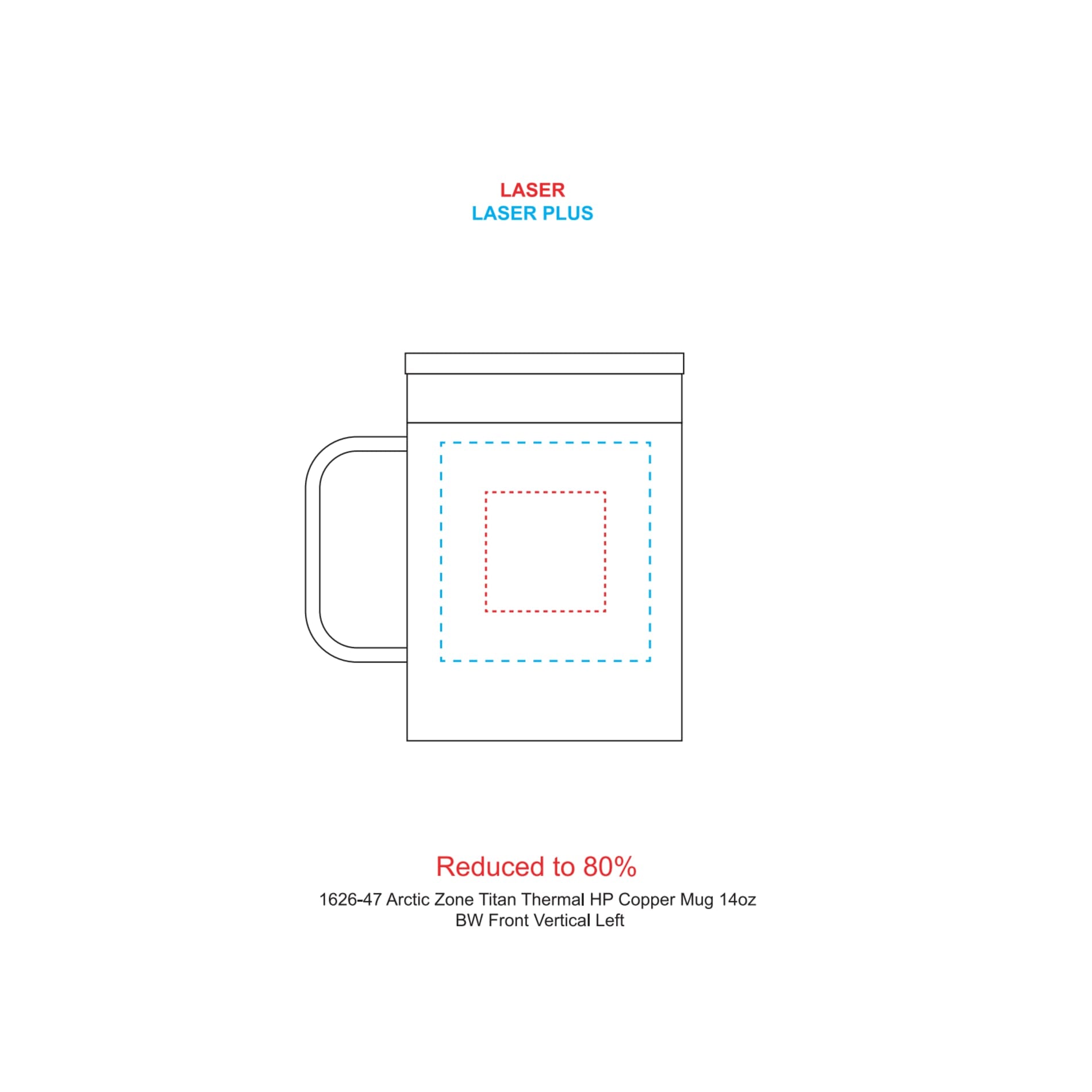 Arctic Zone® Titan Thermal HP® Mug 14oz - Etchified - Etchified - 1626-47NY