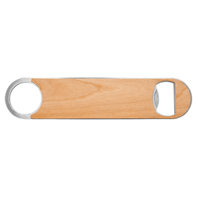 Bottle Opener with Wood Veneer 1 1/2" x 7" - Etchified - Etchified - GFT776