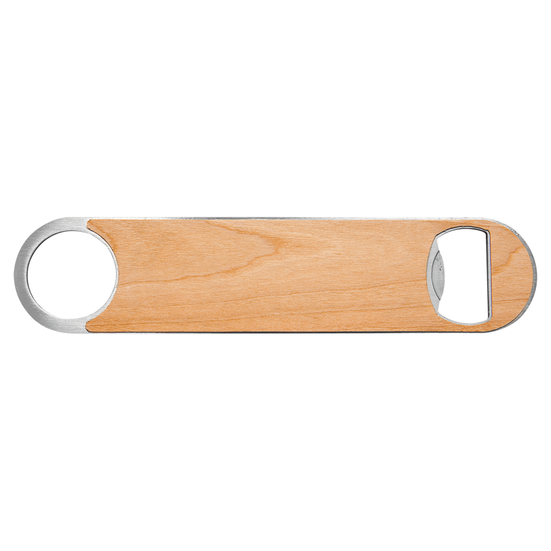 Bottle Opener with Wood Veneer 1 1/2" x 7" - Etchified - Etchified - GFT776