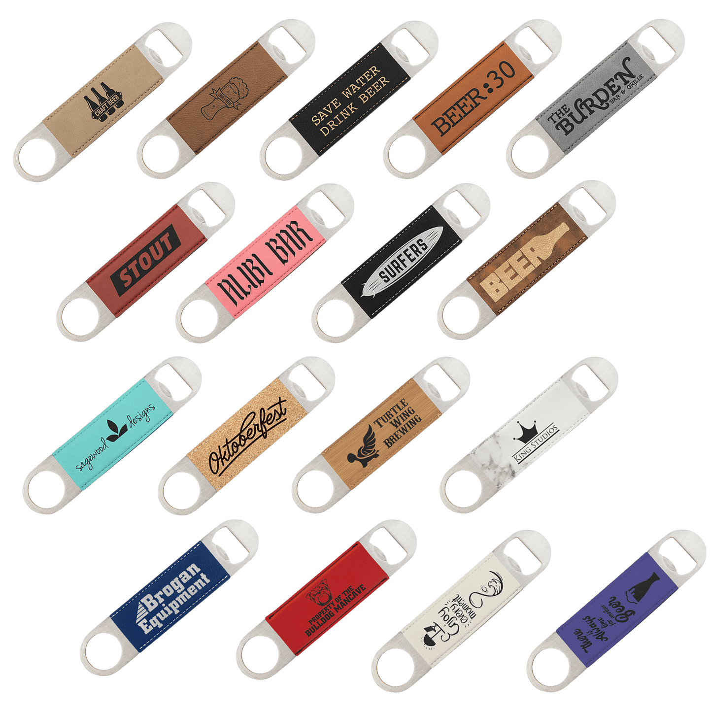 Bottle Opener with Wood Veneer 1 1/2" x 7" - Etchified - GearOne - GFT776