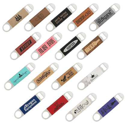 Bottle Opener with Wood Veneer 1 1/2" x 7" - Etchified - GearOne - GFT776
