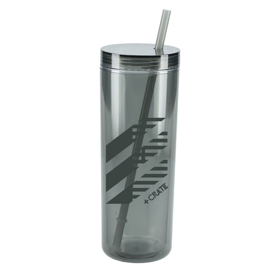 Chroma Recycled Acrylic Straw Tumbler 16oz - Etchified - Etchified - SM-6020BK