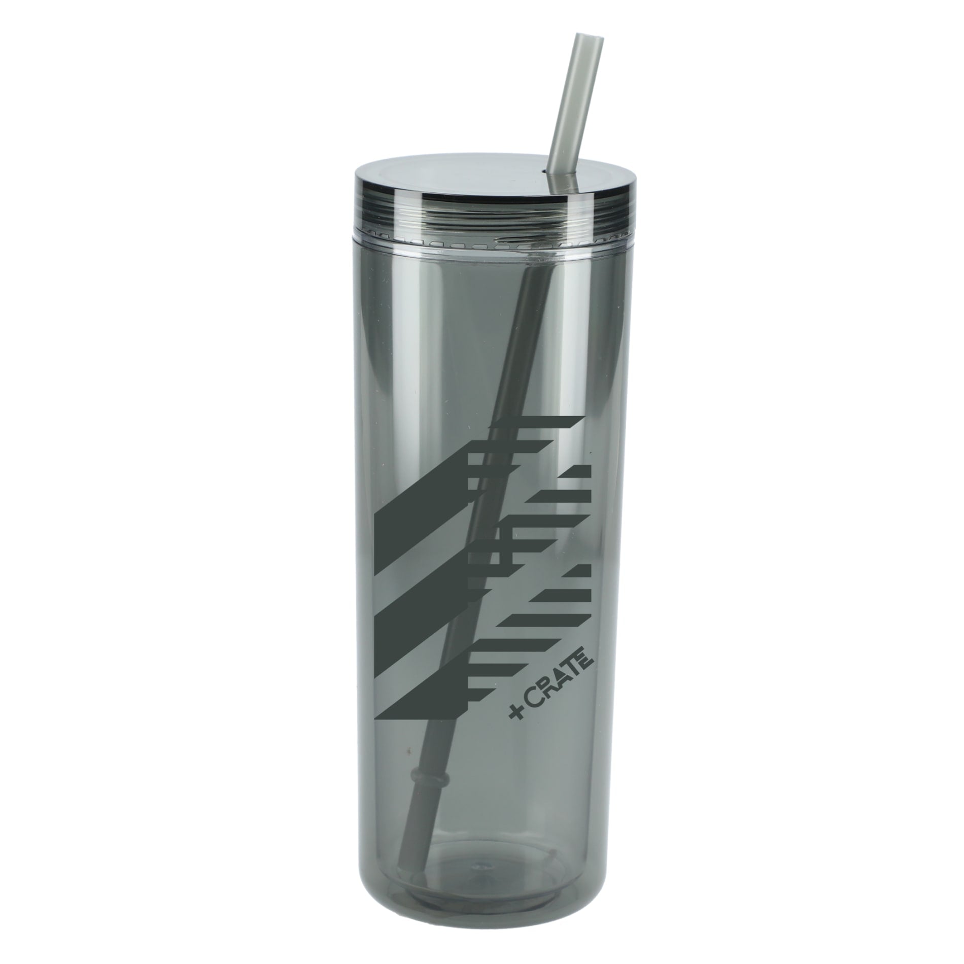 Chroma Recycled Acrylic Straw Tumbler 16oz - Etchified - GearOne - SM-6020BK