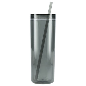 Chroma Recycled Acrylic Straw Tumbler 16oz - Etchified - GearOne - SM-6020BK