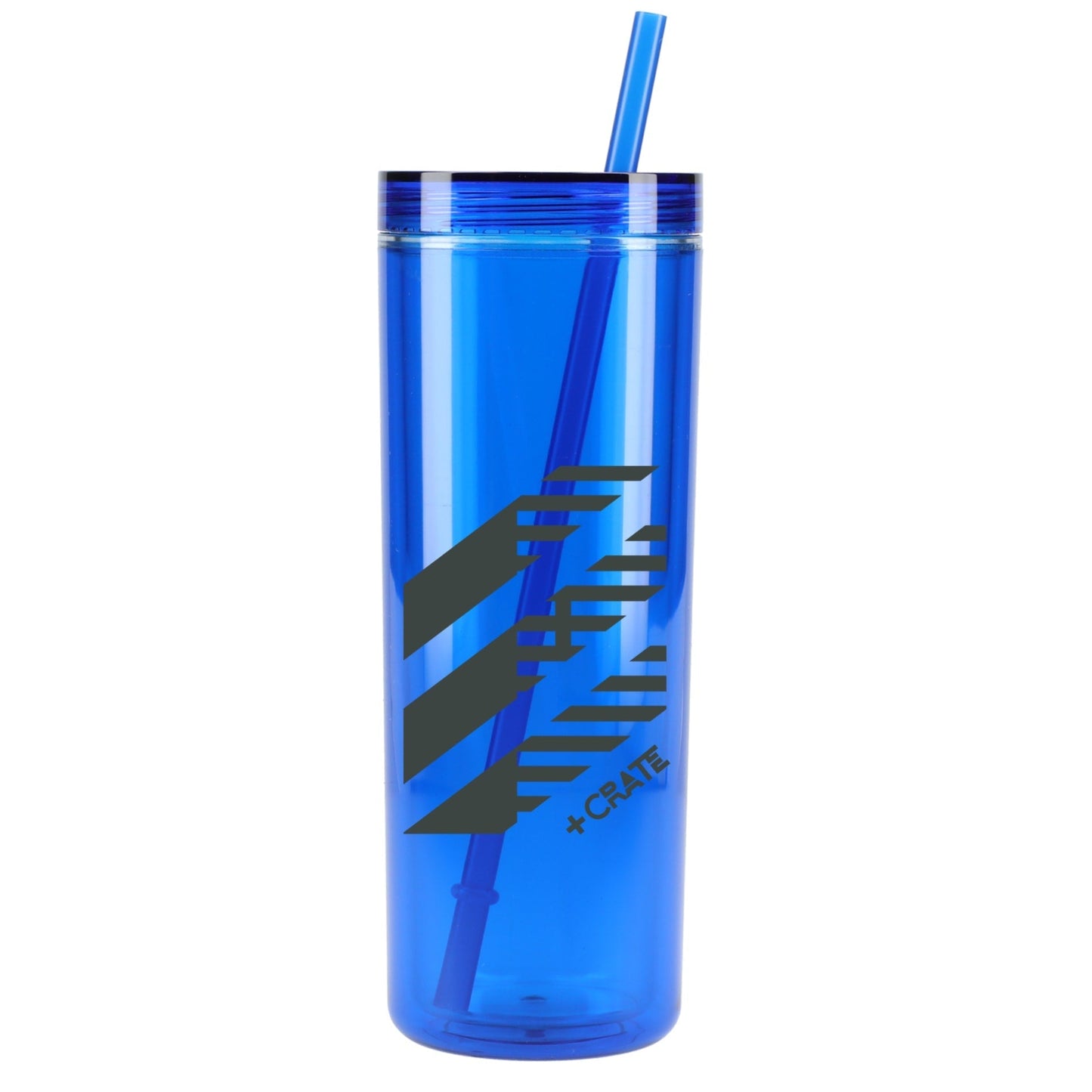Chroma Recycled Acrylic Straw Tumbler 16oz - Etchified - GearOne - SM-6020BL