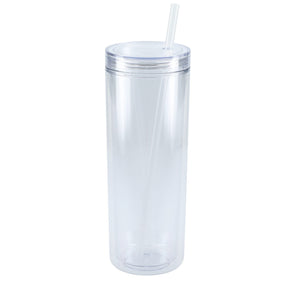Chroma Recycled Acrylic Straw Tumbler 16oz - Etchified - GearOne - SM-6020BL