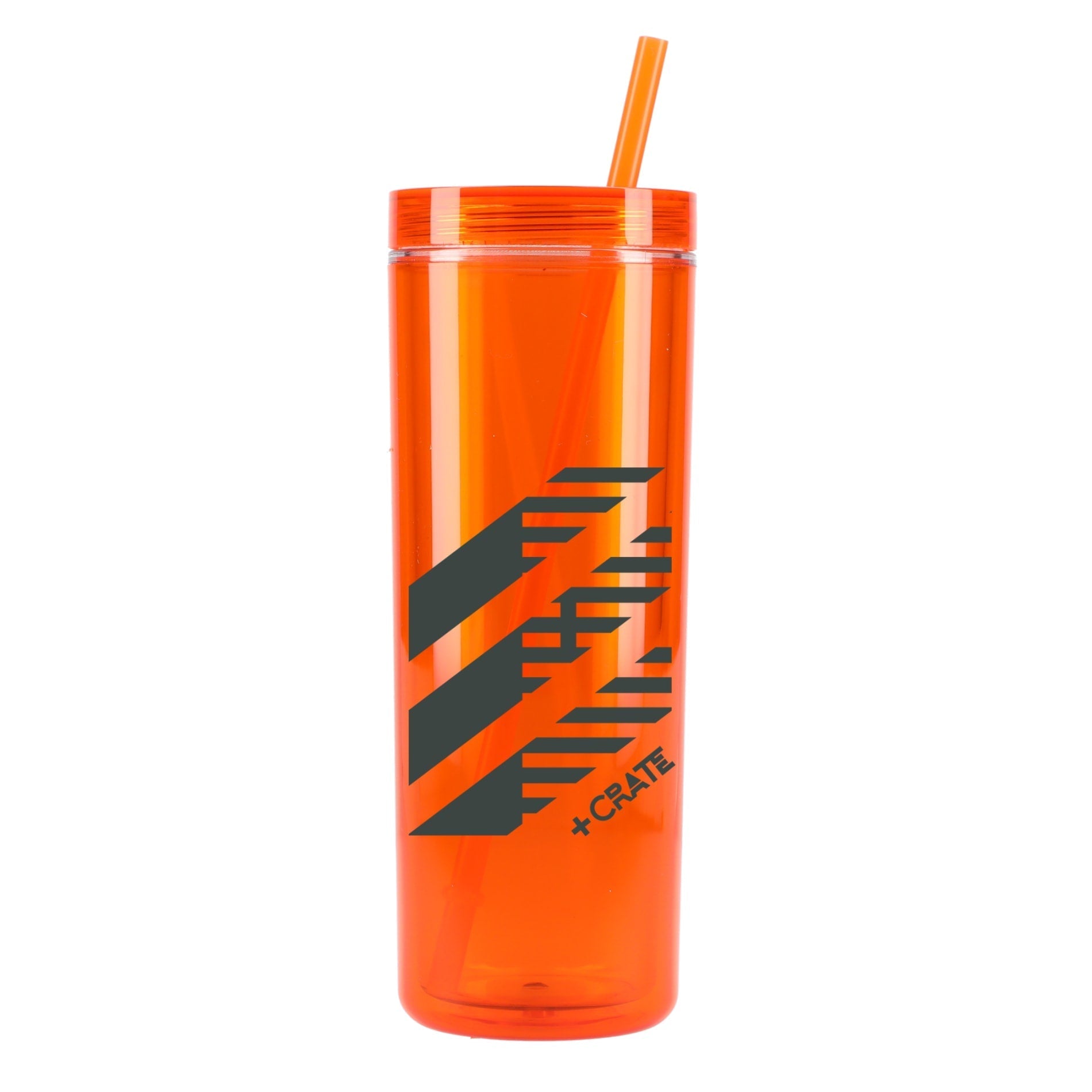 Chroma Recycled Acrylic Straw Tumbler 16oz - Etchified - GearOne - SM-6020OR