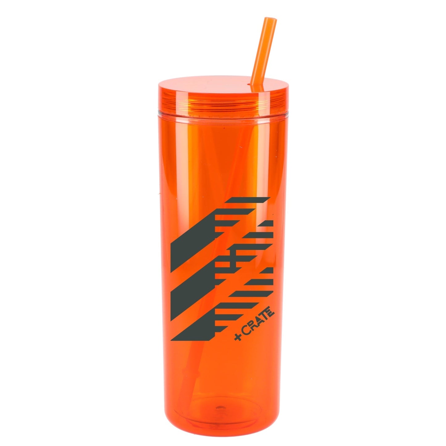 Chroma Recycled Acrylic Straw Tumbler 16oz - Etchified - GearOne - SM-6020OR