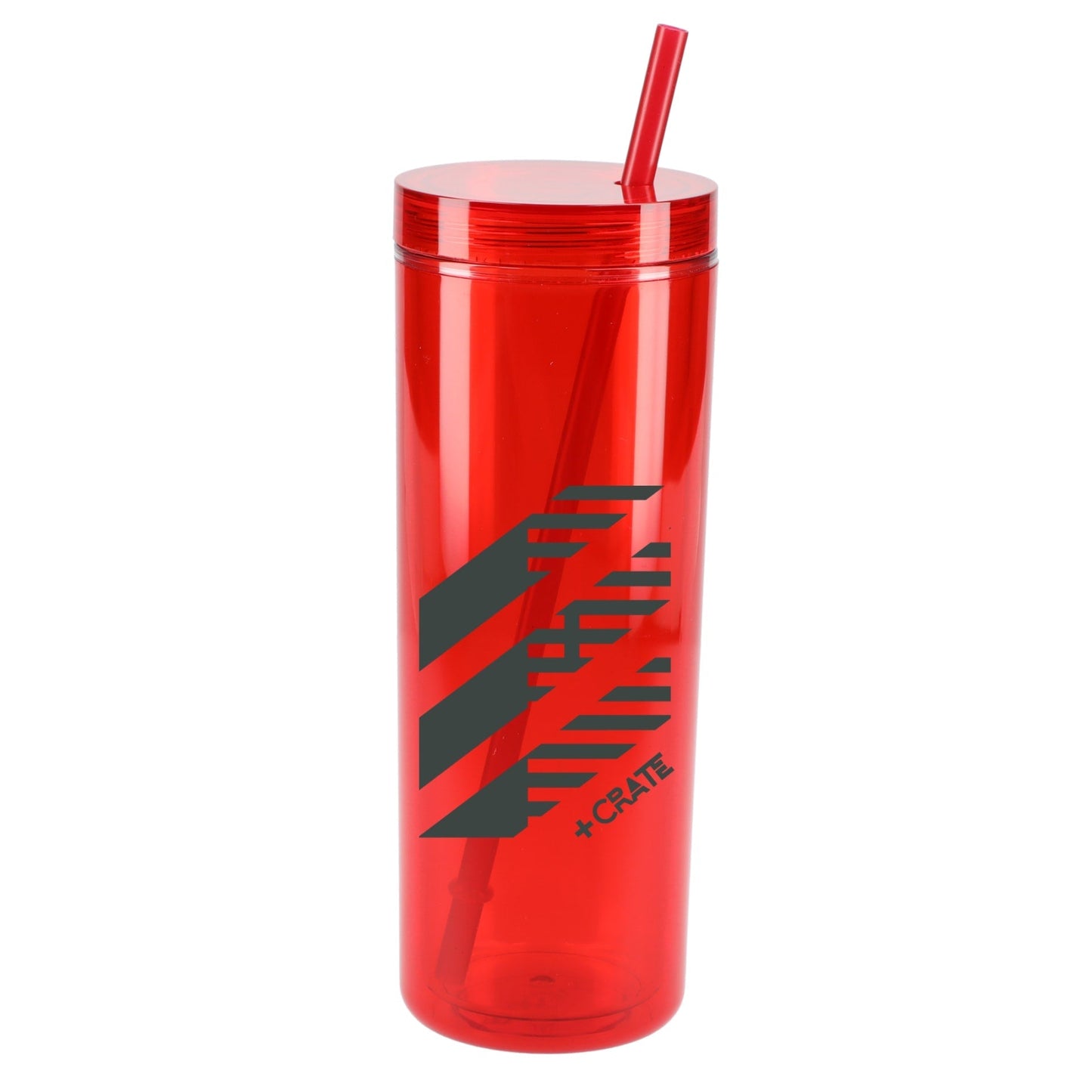 Chroma Recycled Acrylic Straw Tumbler 16oz - Etchified - GearOne - SM-6020RD