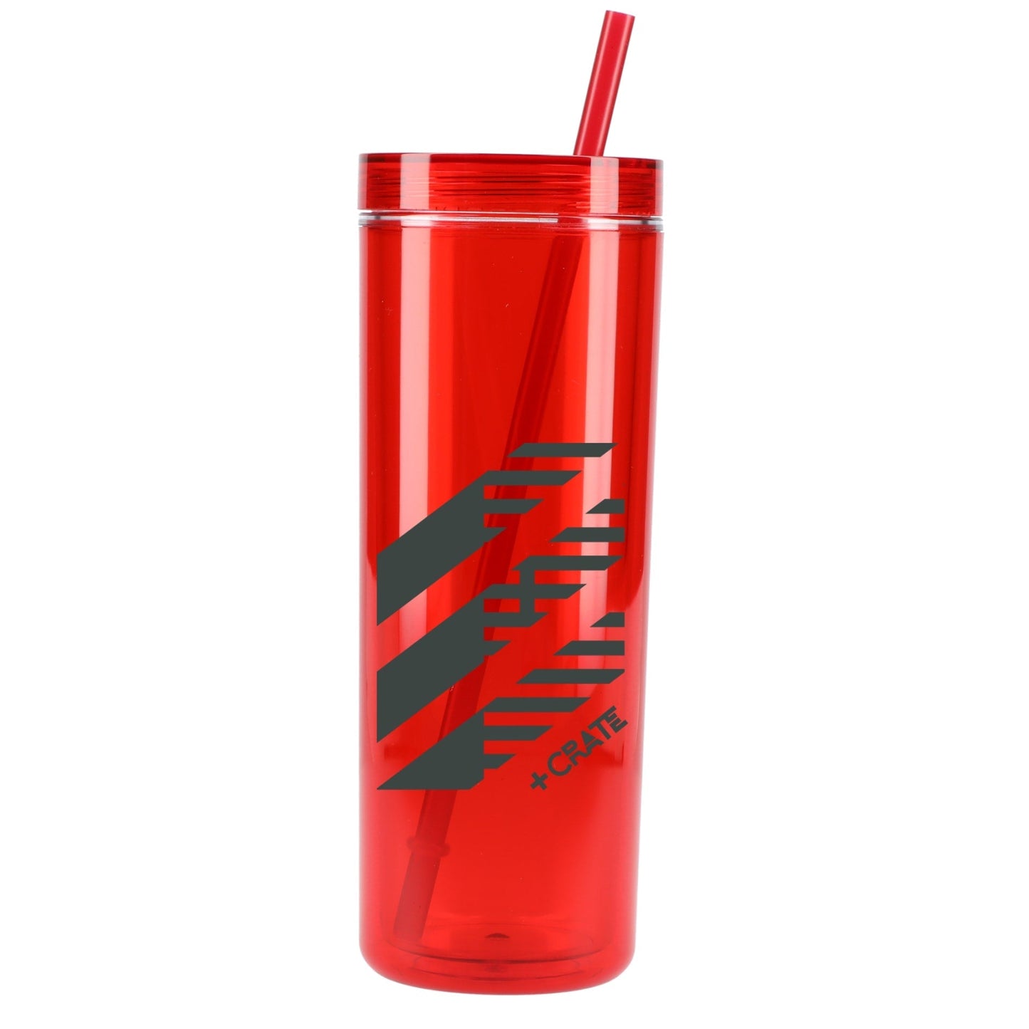 Chroma Recycled Acrylic Straw Tumbler 16oz - Etchified - GearOne - SM-6020RD