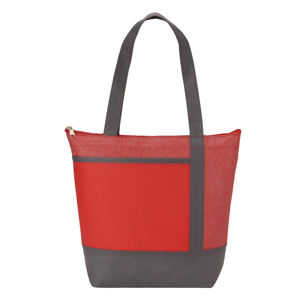 Chrome Non - Woven 9 Can Lunch Cooler - Etchified - Etchified - SM-5819RD