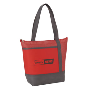 Chrome Non - Woven 9 Can Lunch Cooler - Etchified - Etchified - SM-5819RD