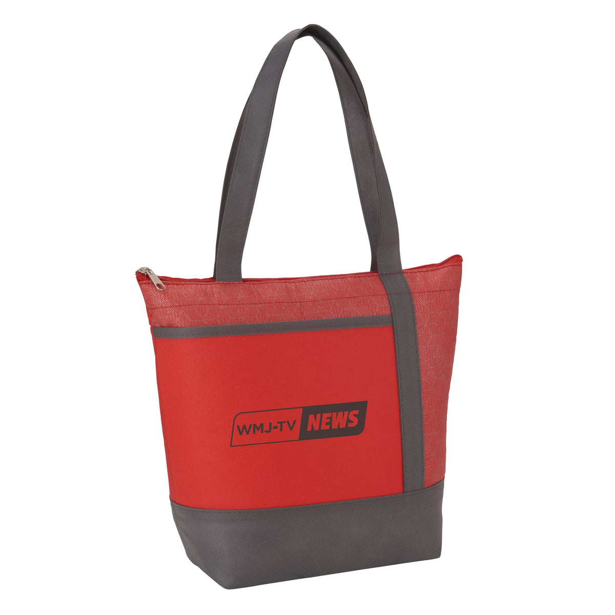 Chrome Non - Woven 9 Can Lunch Cooler - Etchified - Etchified - SM-5819RD