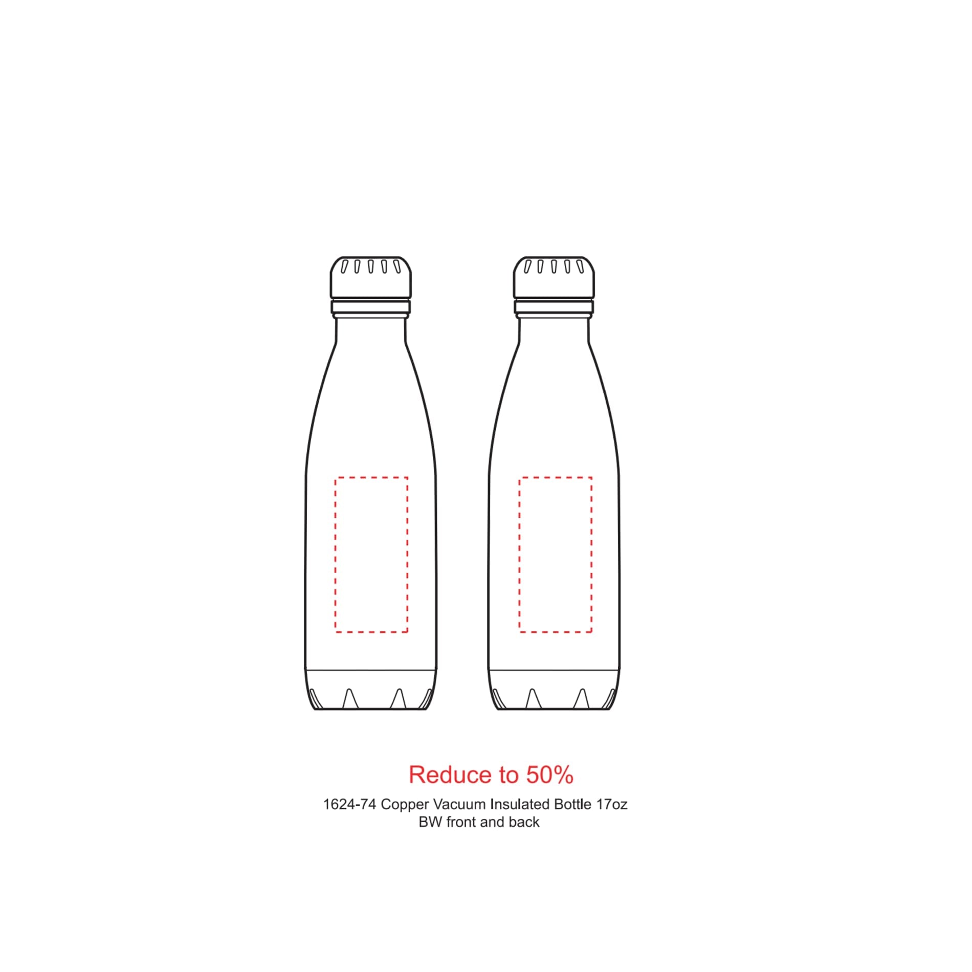Copper Vacuum Insulated Bottle 17oz - Etchified - Etchified - 1624-74SL