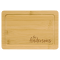 Custom Bamboo Cutting Board with Drip Ring with Laser Engraved Logo - Etchified - GearOne - GFT440