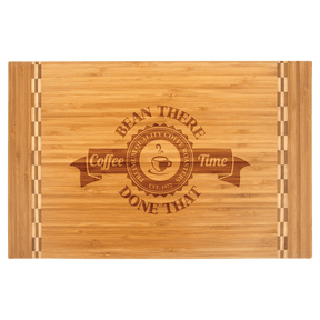Custom Bamboo Cutting Boards with Butcher Block Inlay and Shapes - Etchified - GearOne - GFT460