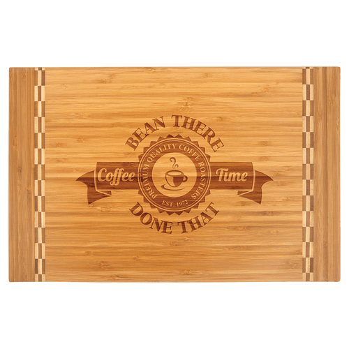 Custom Bamboo Cutting Boards with Butcher Block Inlay and Shapes - Etchified - GearOne - GFT472