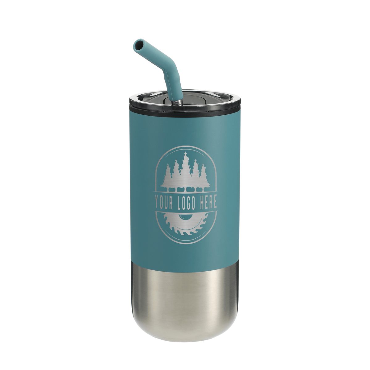 Custom Lagom 16 oz Straw Tumbler with Laser Engraving - Etchified-etchified-SM-6908RVGR