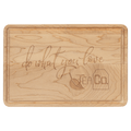 Custom Maple Cutting Board with Drip Ring with Laser Engraved Logo - Etchified - GearOne - GFT481